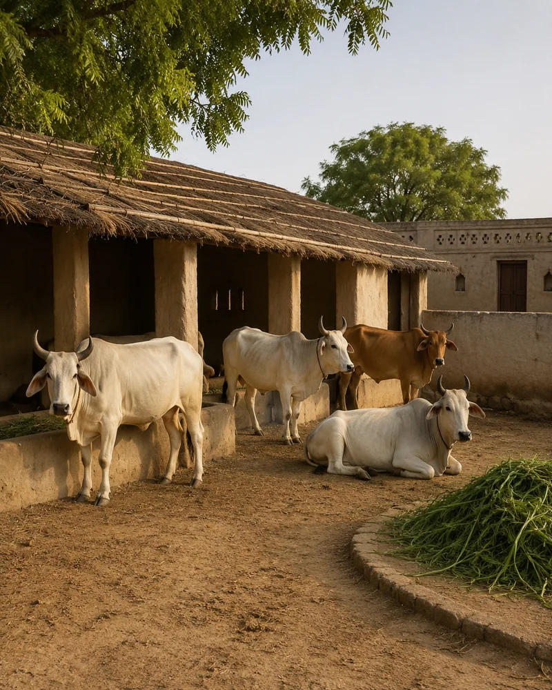 Farmers and cow keepers in Rajasthan